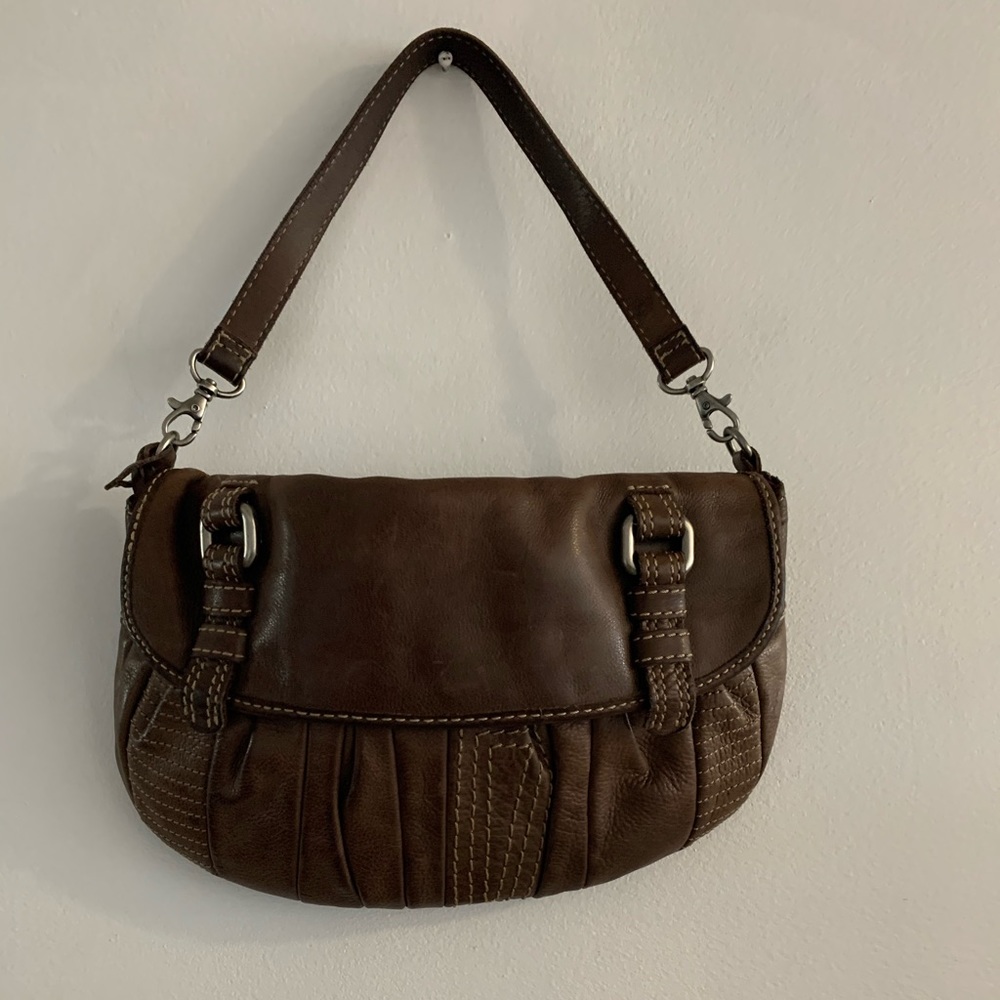 Preowned Fossil  Leather Handbag